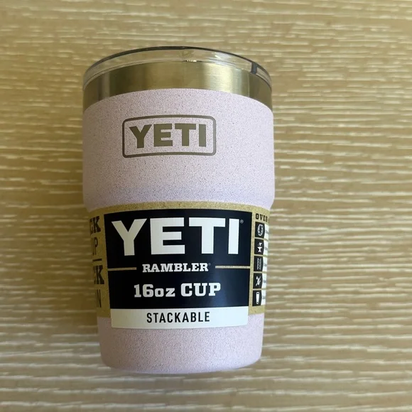 YETI Rambler Stackable 16oz Cherry Blossom Cup Mug Travel Cup Limited Edition - Picture 3 of 14